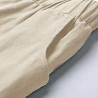 Мъже панталони Разчистване Мъжки лятна модна теглене еластичен плътно цвят свободни ежедневни седем панталони светкавици