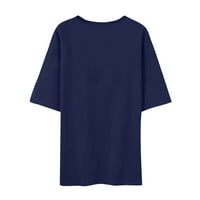 Дамски блузи Мъжки летен Свети Валентин отпечатана тениска с къс ръкав за мъже и жени ВМС М