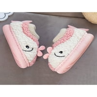 Colisha Kids Fuzzy Slipper Soft Plush топли обувки Къща паншеници Унисекс-дете ежедневно домашна обувка Пухкаво розово 11.5C-12C