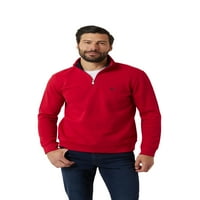 Мъже & големи мъже блокировка тримесечие цип макет врата памук пуловер