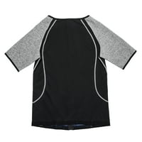 Мъжки компресионна риза за отслабване на тялото с къс ръкав тренировка за тренировка на талията на талията поддръжка под рици с цип дишащ контрол