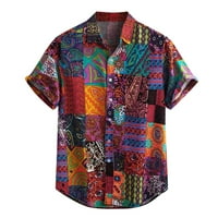 Тениски на Zuwimk за мъже, мъжки памучен хипстър HOP тениска многоцветна тениска, 4XL