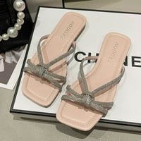 Giligiliso Clearance сандали за жени дами плоски обувки Дами плажни сандали лято неплъзгащи причинно-следствени чехли