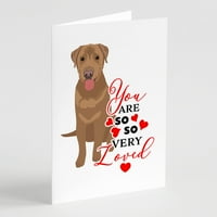 Labrador Retriever Red So Loved Greeting Cards and Envelies of