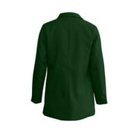 Кавай качулки за жени с пуловер с дълъг ръкав за жени с джобни тоалети солидни цветни пуловери за жени с качулка женски дрехи зелени 3xl
